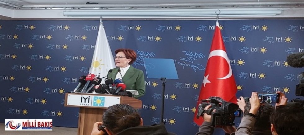 İYİ Parti Genel Başkanı Meral Akşener masadan kalktı. 
