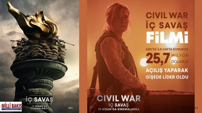 ABD’nin çöküşünü anlatan “Civil War İç Savaş” filmi Rekor.