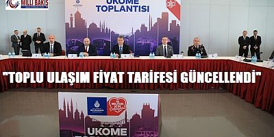 İBB TOPLU ULAŞIM FİYAT TARİFESİ GÜNCELLENDİ