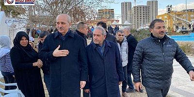 Kurtulmuş, Şanlıurfa'da çadır kentleri ziyaret etti!