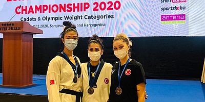 Madalya kazanan milli   sporcularımızı kutladı.