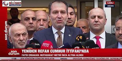 YENİDEN REFAH PARTİSİ CUMHUR  İTTIFAKINDA 